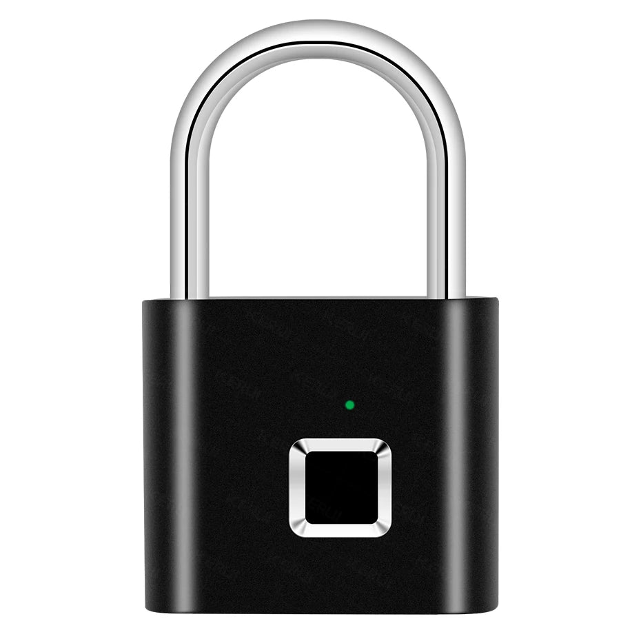 KERUI Smart Fingerprint Padlock Waterproof Zinc Alloy Biometric Padlocks With Built-in Rechargeable Battery Door Lock