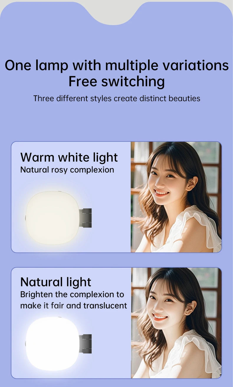 Leve o Estúdio na Bolsa! Super Espelho Magnético com Luz de Selfie Ajustável e Reversível