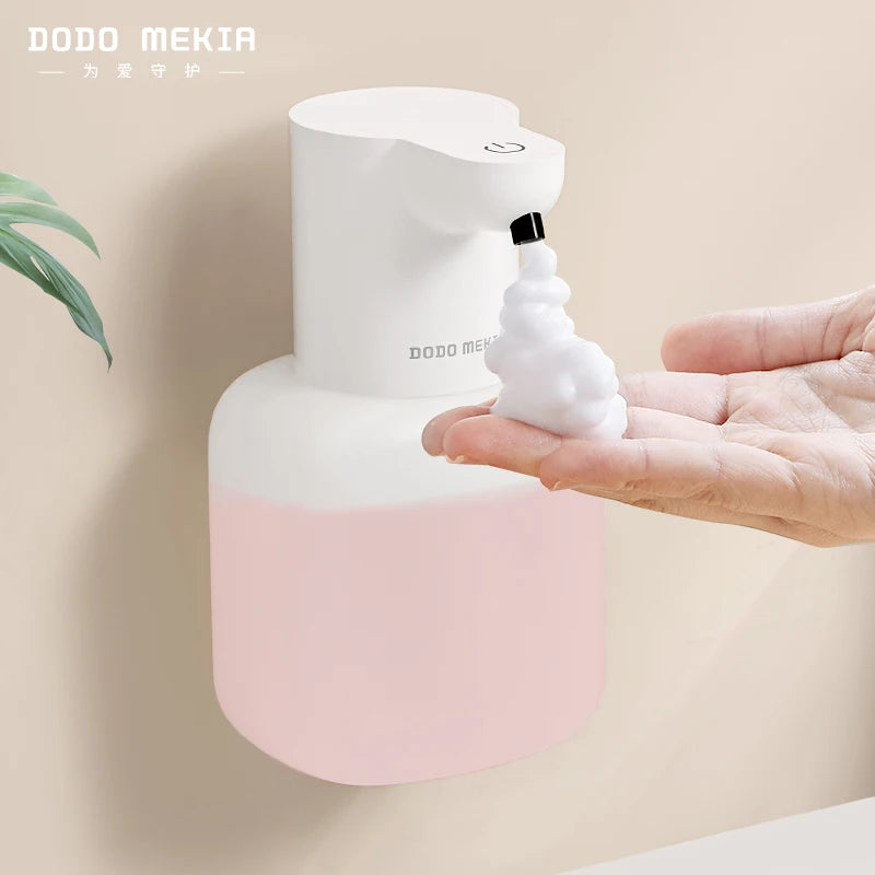 Novo dispensador de sabão automático com espuma inteligente 500ml líquido recarregável sensor indução do banheiro